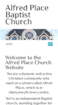 Mobile Screenshot of alfredplacechurch.org.uk
