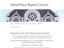 Tablet Screenshot of alfredplacechurch.org.uk